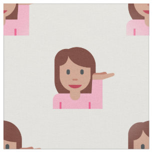 woman emoji fabric