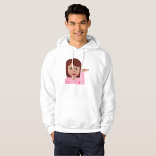 woman emoji mens hooded hoodie sweatshirt hoody