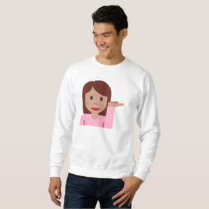 woman emoji mens sweatshirt
