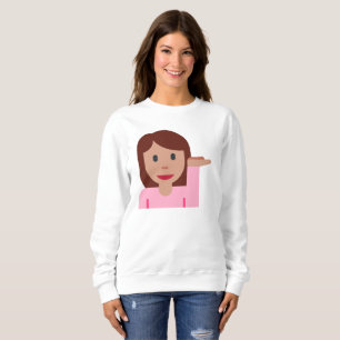 woman emoji womens sweatshirt