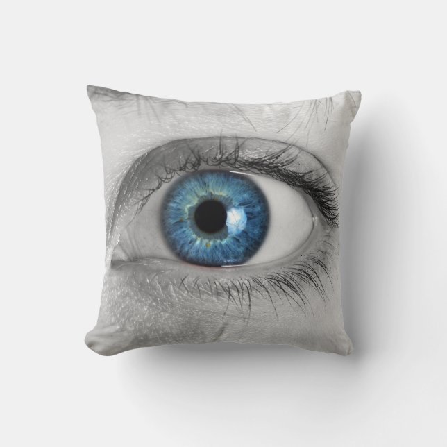 Woman eye throw pillow (Front)