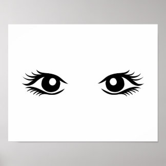Woman eyes poster