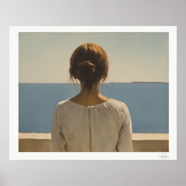 Woman Facing the Sea Poster (Front)