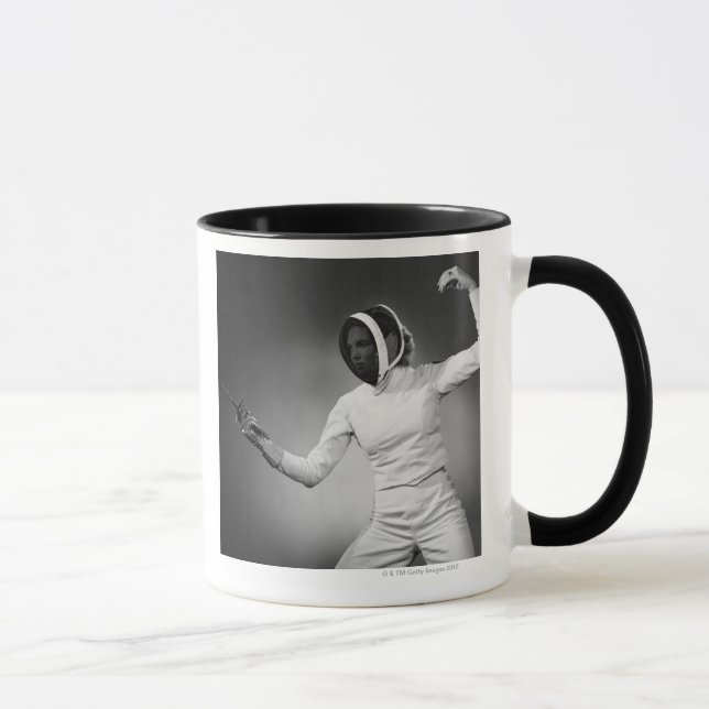 Woman Fencing Mug (Right)
