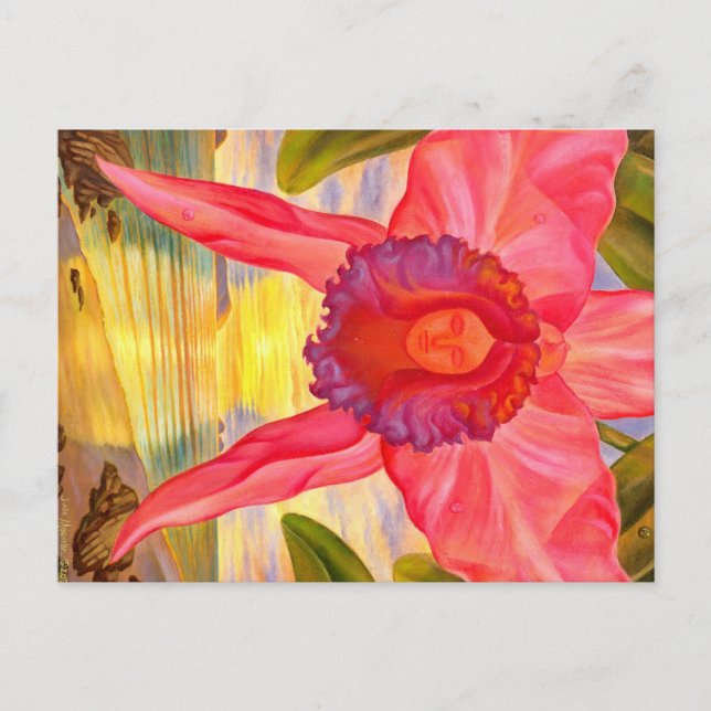 Woman Figure In Orchid - Postcard (Front)