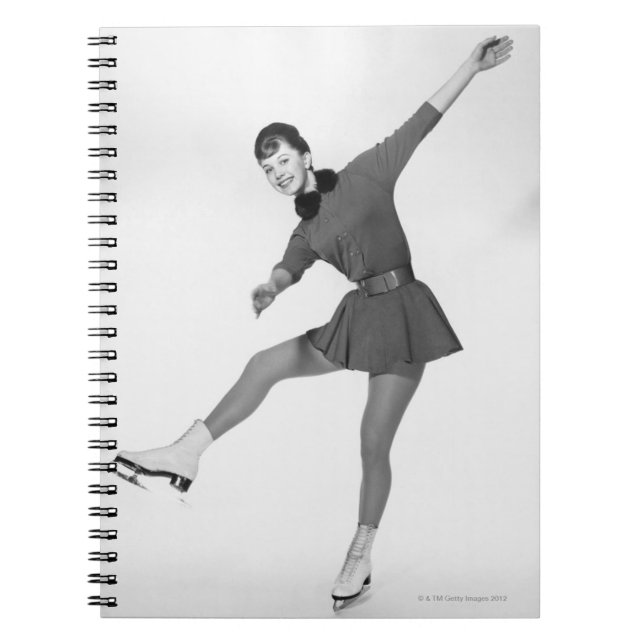 Woman Figure Skating Notebook (Front)