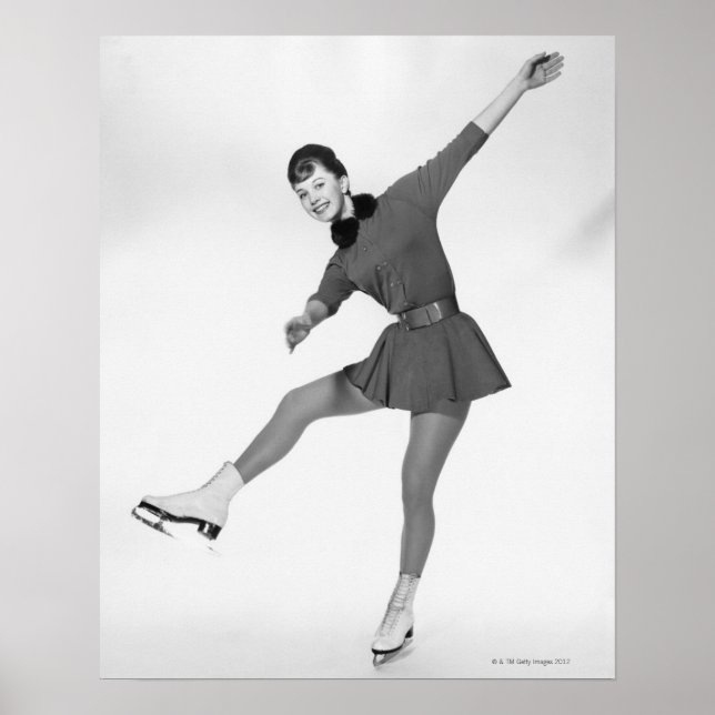 Woman Figure Skating Poster (Front)
