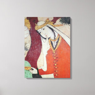Woman from the Court of Shah Abbas I, 1585-1627 Canvas Print