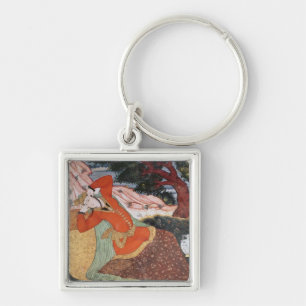 Woman from the Court of Shah Abbas I, 1585-1627 Keychain