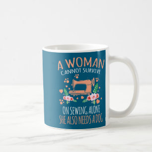 Woman Funny Sewing Quote  Coffee Mug