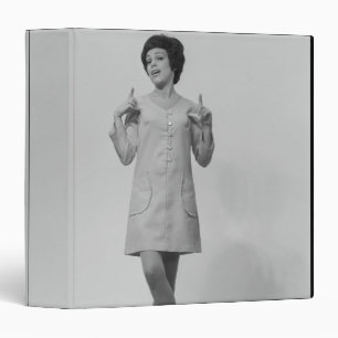 Woman Gesturing Binder