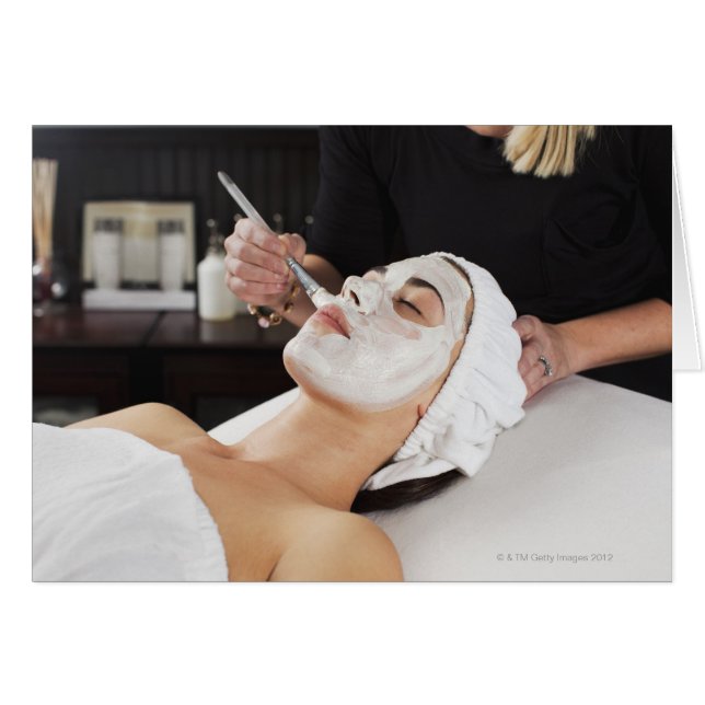 Woman Getting Spa Treatment. (Front Horizontal)