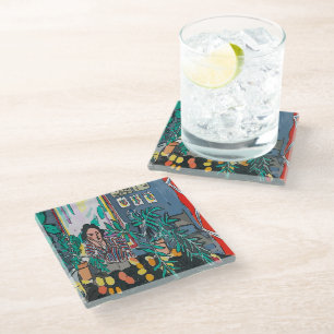Woman  Glass Coaster