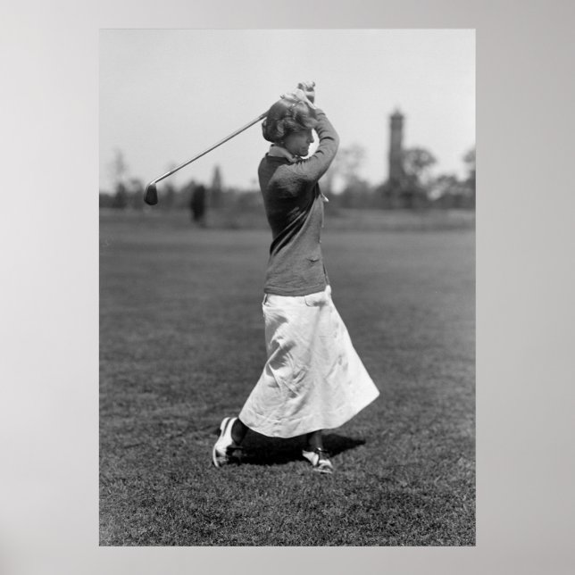 Woman Golfer, 1910s Poster (Front)
