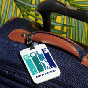 Woman Golfer Luggage Tag