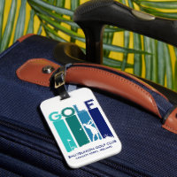Woman Golfer's Luggage Tag