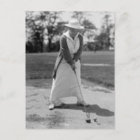 Woman Golfing, Vintage 1910s