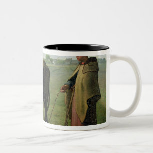 Woman Grazing her Cow, 1858 Two-Tone Coffee Mug