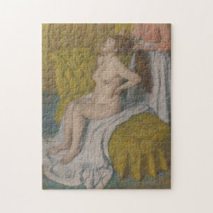 Woman Having Her Hair Combed Jigsaw Puzzle