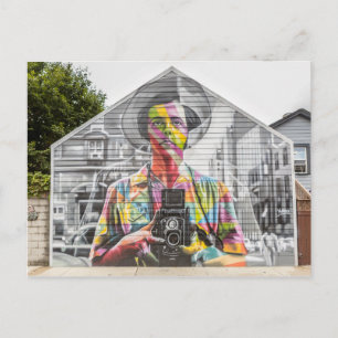 Woman Holding Camera (Chicago, IL) Postcard