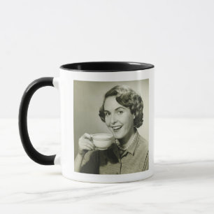 Woman Holding Cups