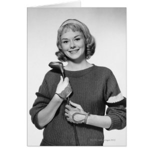 Woman Holding Golf Club