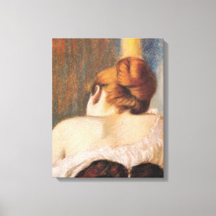 Woman in a Corset (by Federico Zandomeneghi) Canvas Print