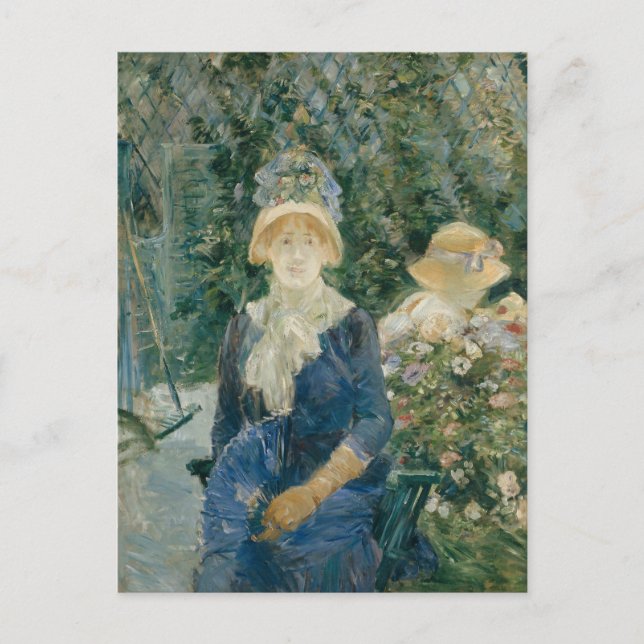 Woman in a Garden | Berthe Morisot Postcard (Front)