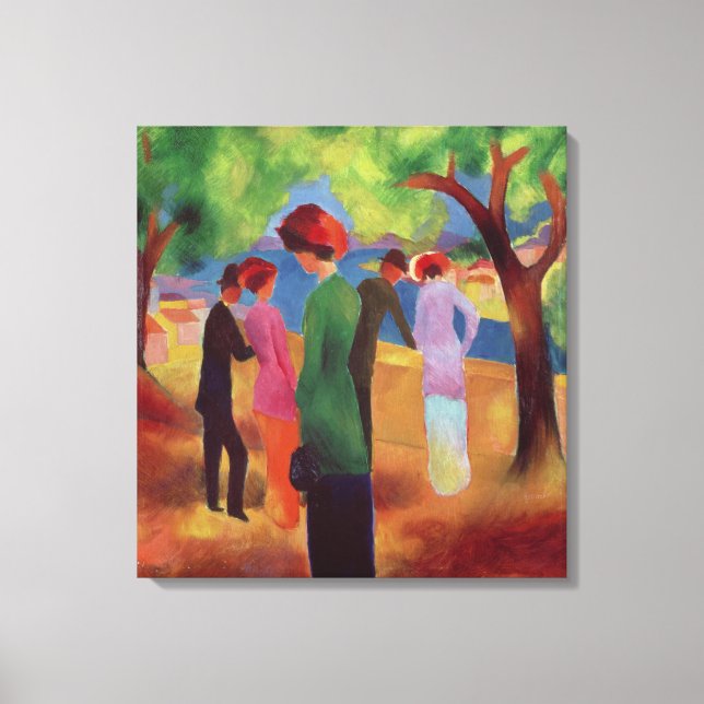 Woman in a Green Jacket, 1913 Canvas Print (Front)