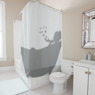 Woman in Bathtub Silhouette