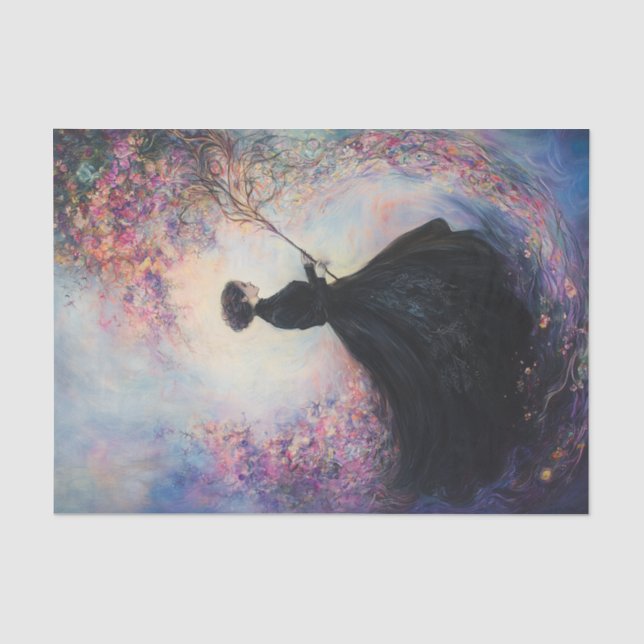 Woman in Black  Tissue Paper (Front)