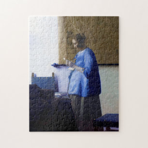Woman in Blue, Johannes Vermeer Jigsaw Puzzle