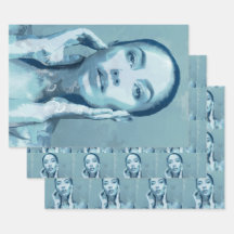 "Woman in Blue" Papier cadeau Vellen Set