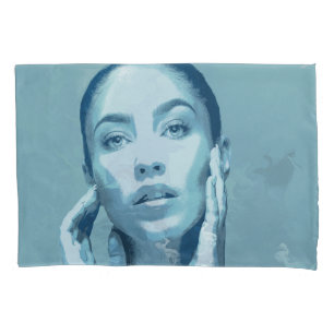 "Woman in Blue" Pillowcase