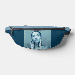 "Woman in Blue" Premium Canvas Fanny Pack