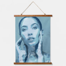 "Woman in Blue" Premium Canvas
