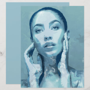 "Woman in Blue" Single card