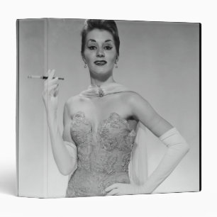 Woman in Dress Binder