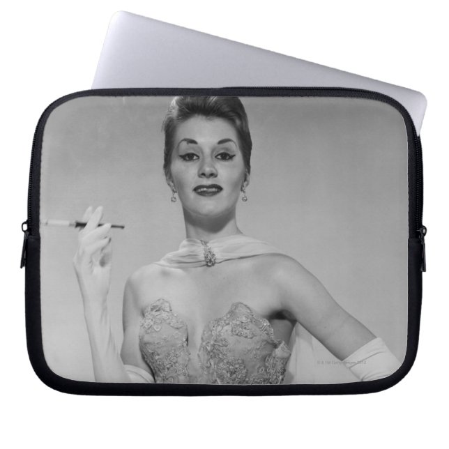 Woman in Dress Laptop Sleeve (Front)