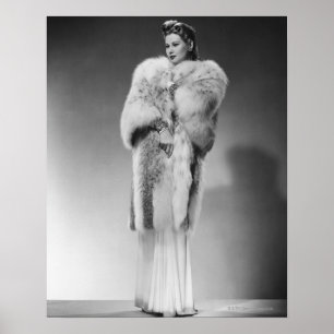 Woman in Evening Gown 2 Poster