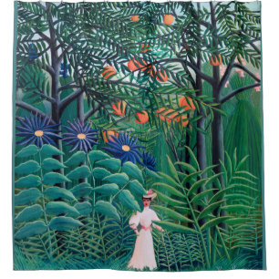 Woman in Exotic Tropical Forest
