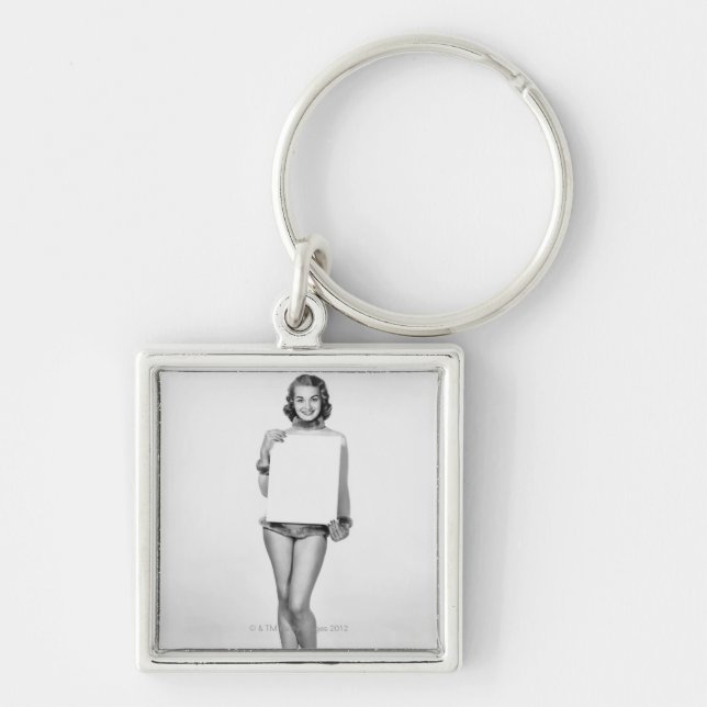 Woman in Fur Keychain (Front)
