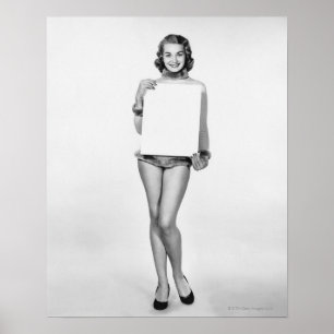 Woman in Fur Poster