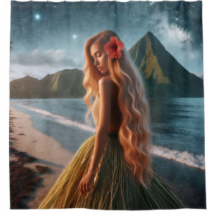 Woman in Grass Skirt
