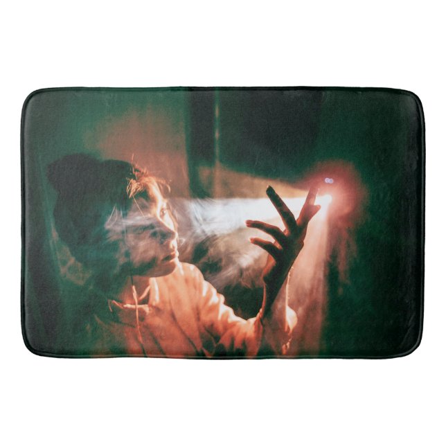 Woman in Light and Smoke Bath Mat (Front)