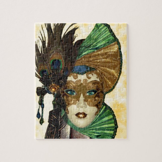 Woman In Masquerade Art Jigsaw Puzzle (Vertical)