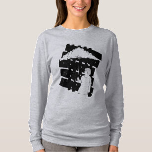 Woman in Rain Magnet T-Shirt