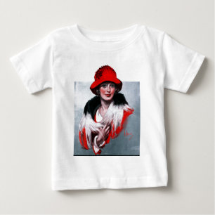 Woman in Red Hat Baby T-Shirt