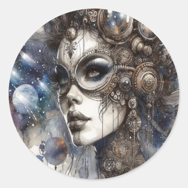 Woman in Space stickers (Front)