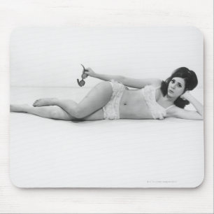 Woman in Swimwear Mouse Pad